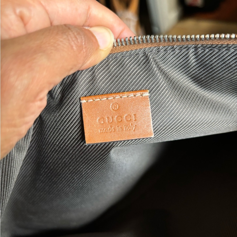 ❤️💲Gucci Red Cosmetic Nylon Large Bag ❤️💲 - Picture 11 of 12